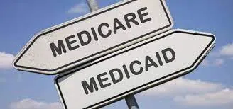 Signpost arrows labeled Medicare and Medicaid