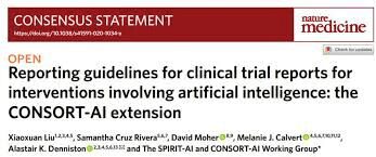 Nature Medicine article titled CONSORT-AI extension