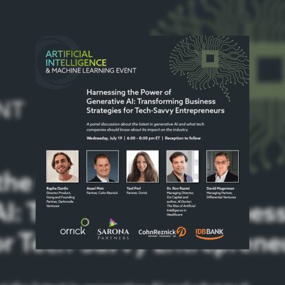Generative AI event poster with speaker photos
