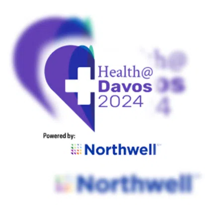 Health@Davos 2024 logo powered by Northwell