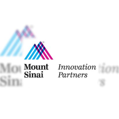 Mount Sinai branded colorful striped M emblem