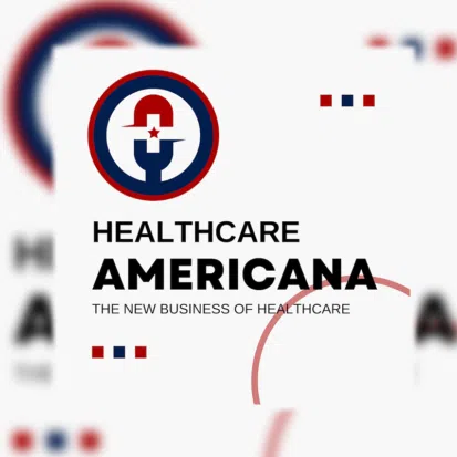 Healthcare Americana logo with patriotic design