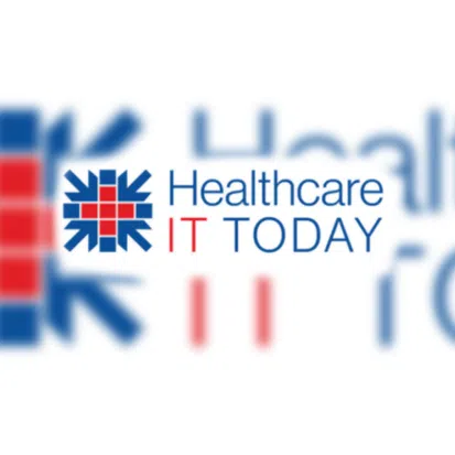Healthcare IT Today logo, red and blue emblem