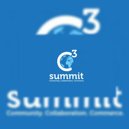 C3 Summit logo with globe and text