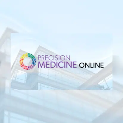 Precision Medicine Online logo with colorful emblem
