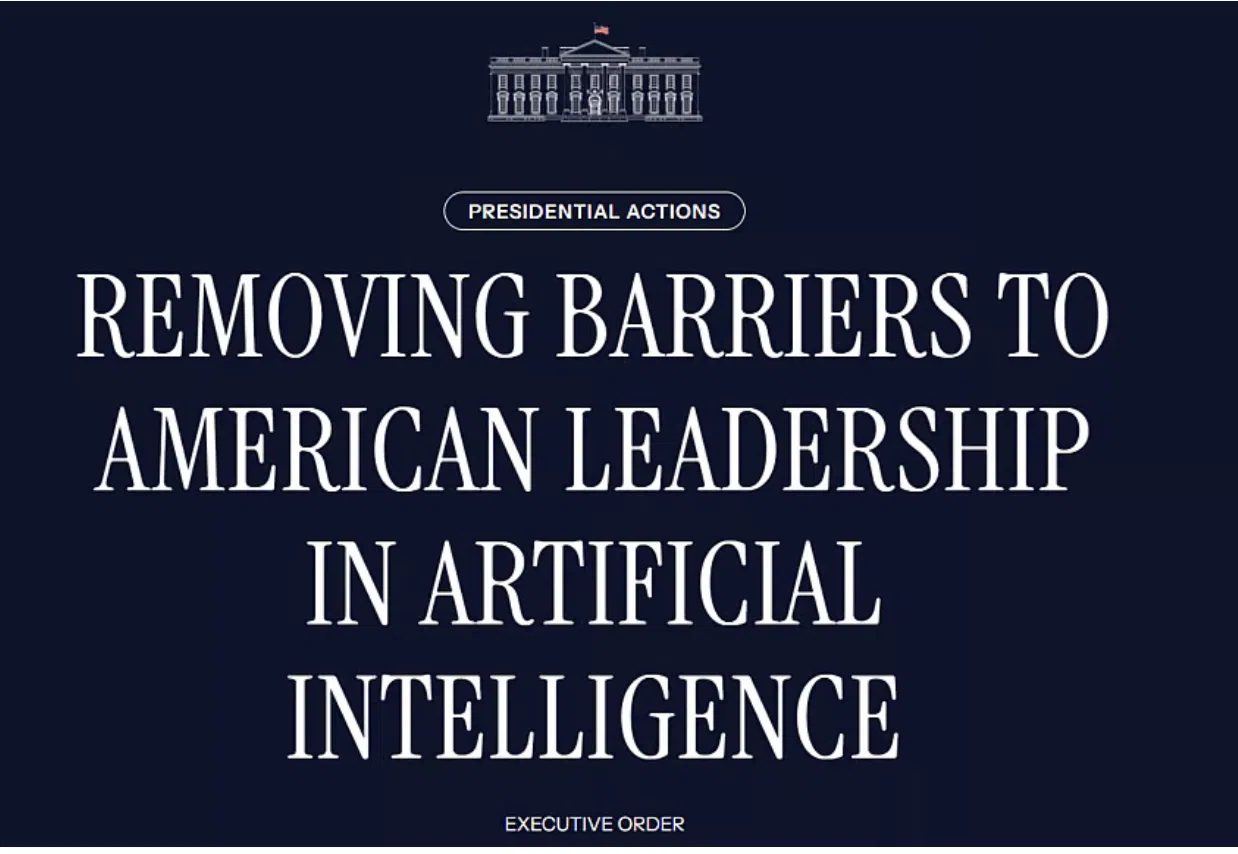 White House executive order on U.S. AI leadership